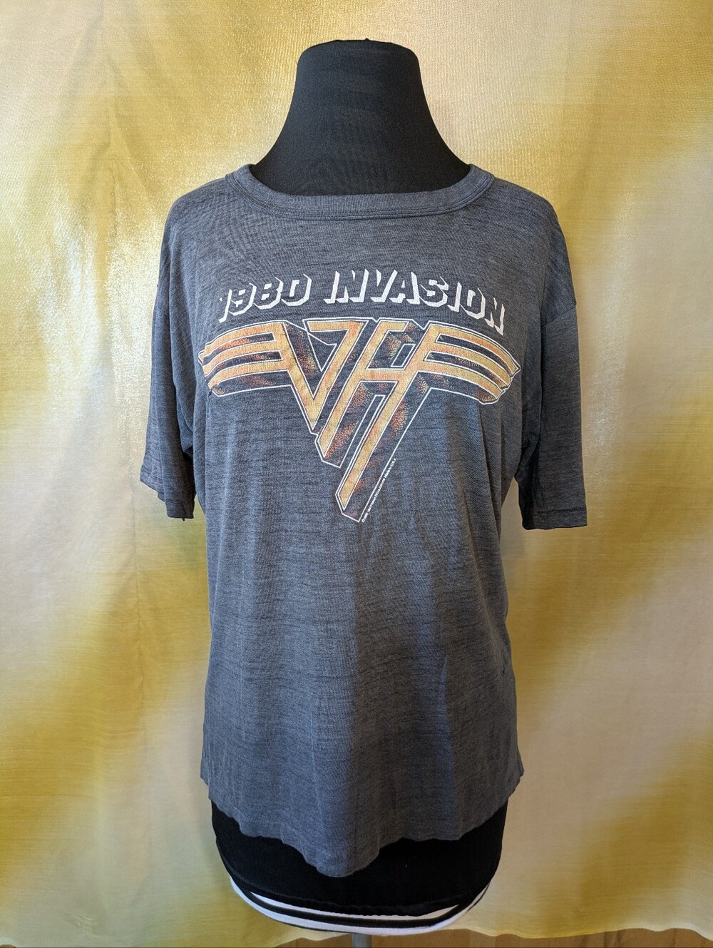Vintage 1980 Invasion Van Halen World Tour Short Sleeve Shirt